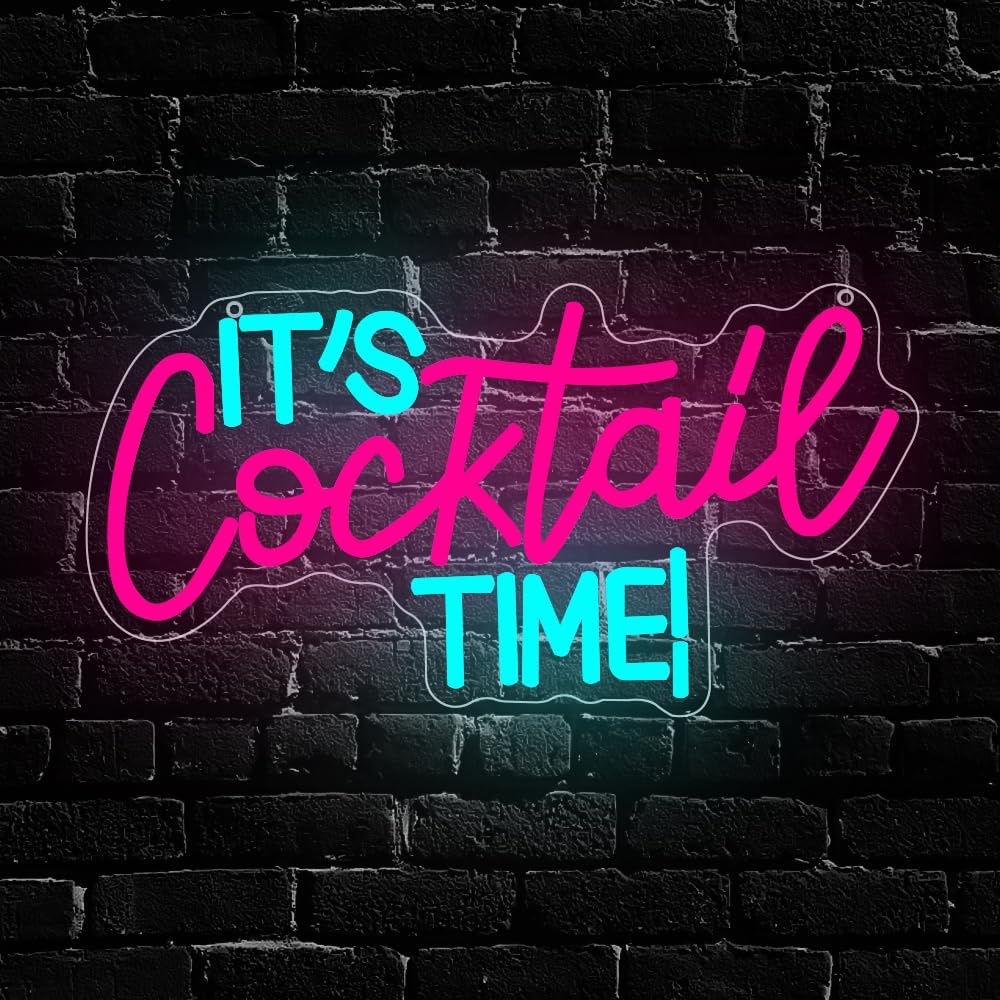 Lighting Decor In Room - Cocktails Neon Sign USB Powered LED