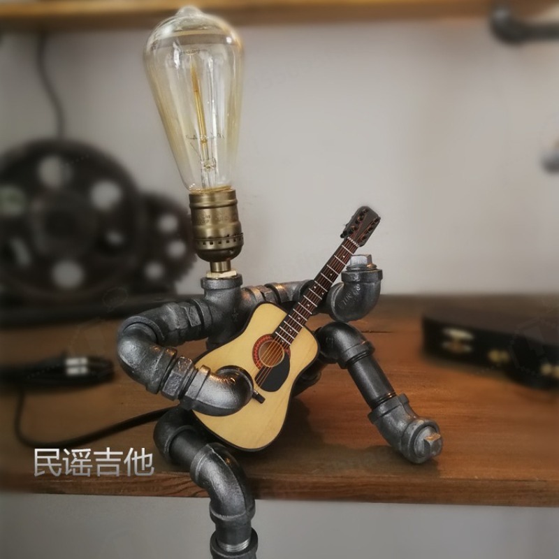Room Decor Lighting Lamp - Industrial Water Ripple Table Lamp Plug-in