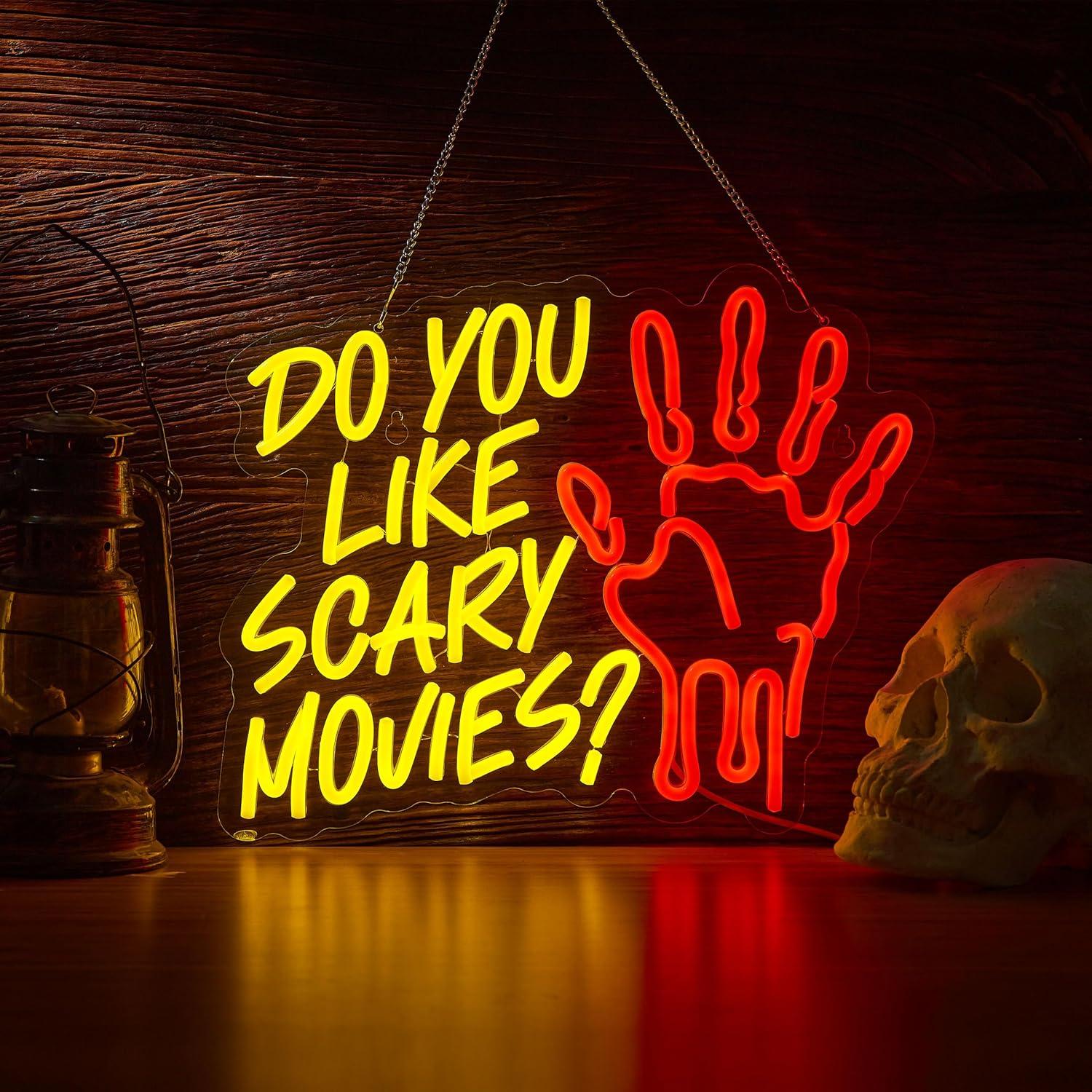 Lighting Decor In Room - Do You Like Scary Movies Neon