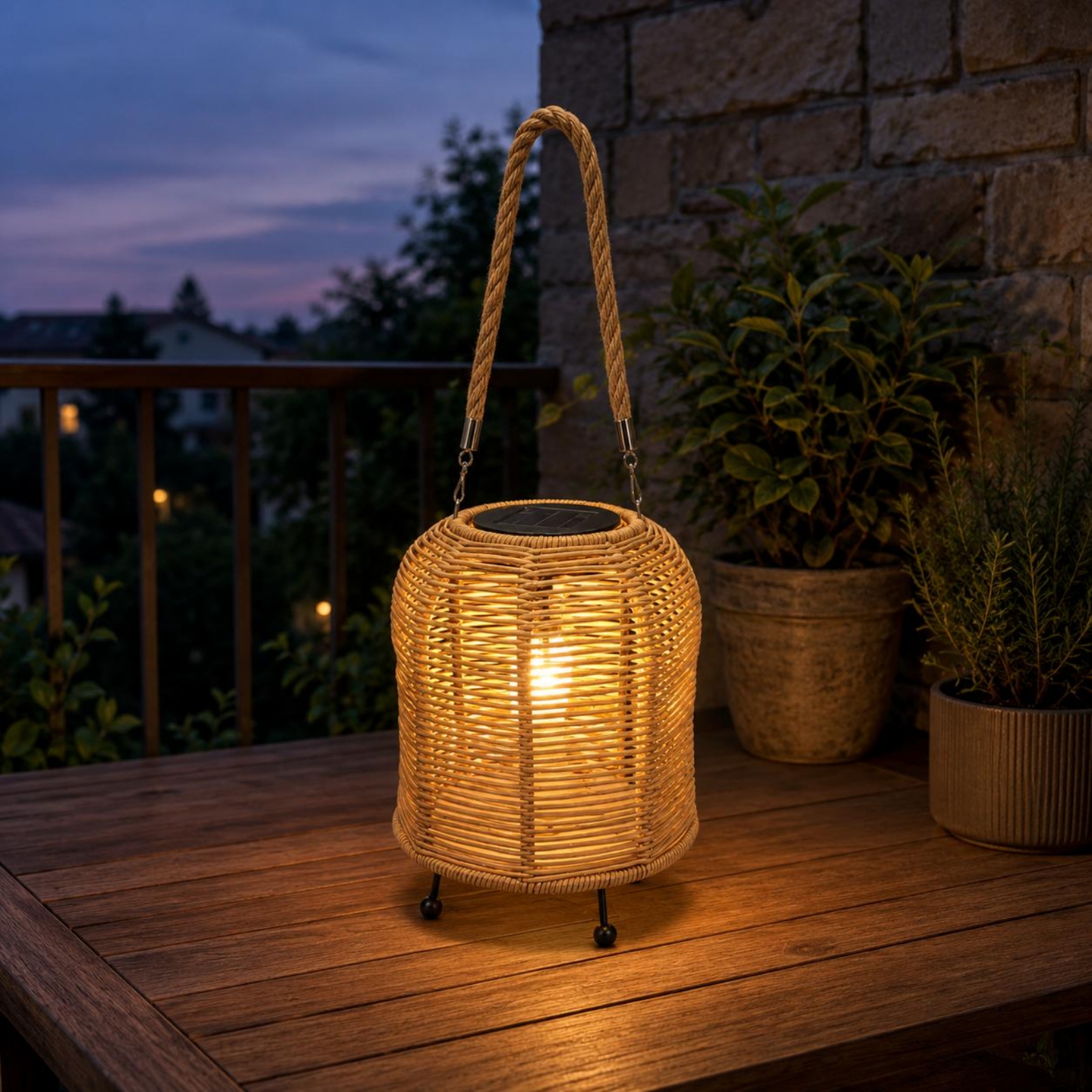 Handwoven Solar Lantern Braide - مراجعة Lighting Decor Outdoor وسعره
