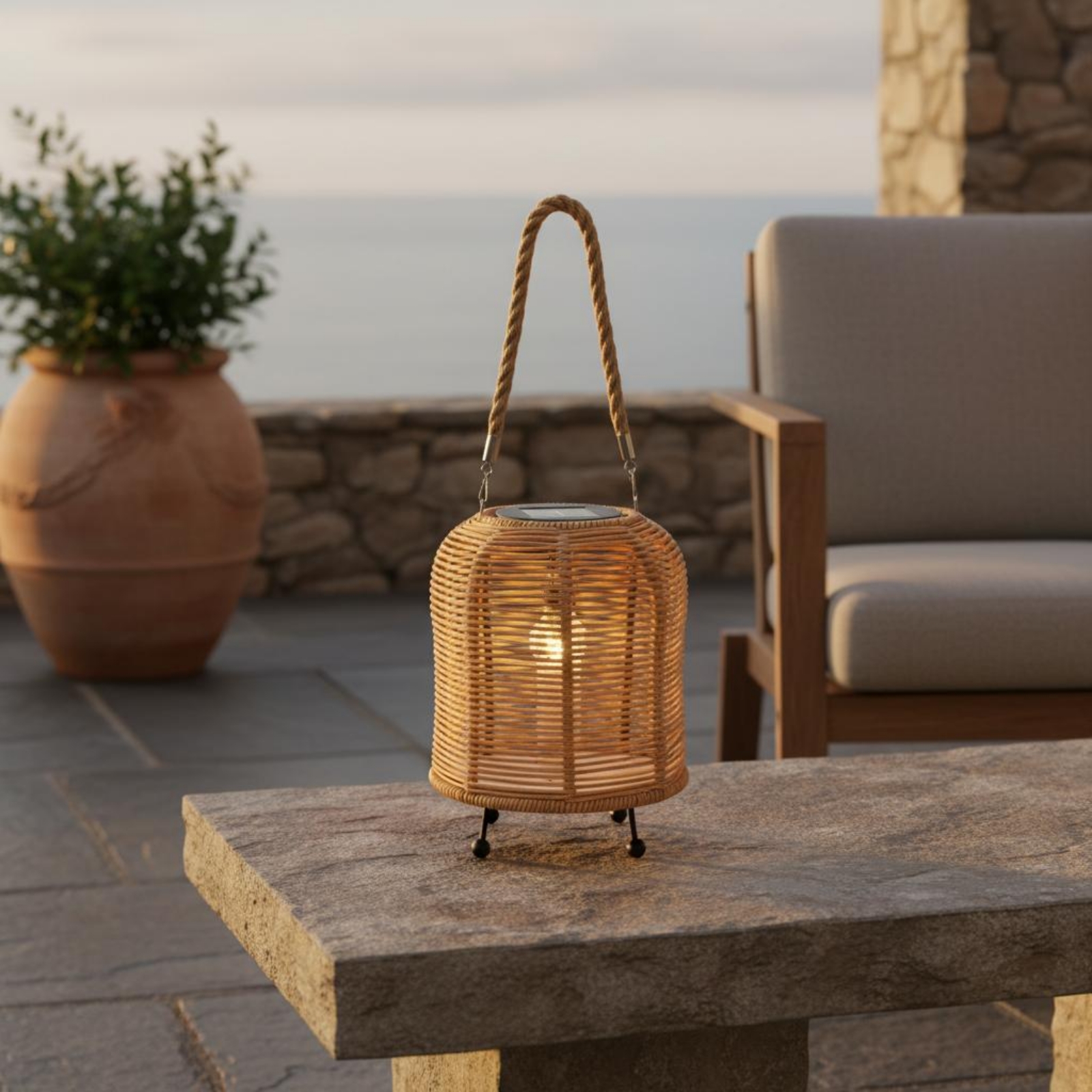 Handwoven Solar Lantern Braide - مراجعة Lighting Decor Outdoor وسعره