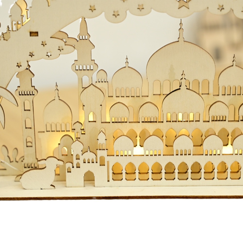 New Wooden LED Moon & Bridge L - مراجعة Lighting Decor Woodbridge وسعره