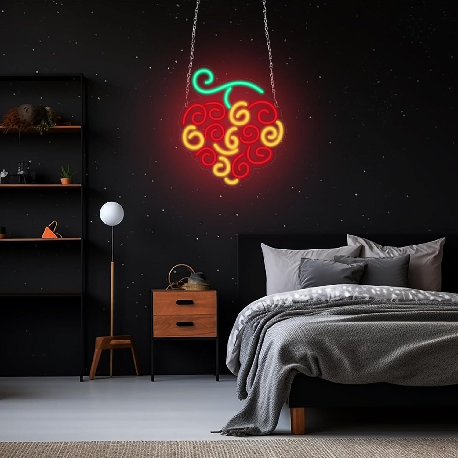 Cyber Fruit Neon Sign USB Dimm - مراجعة Lighting Decor In Room وسعره