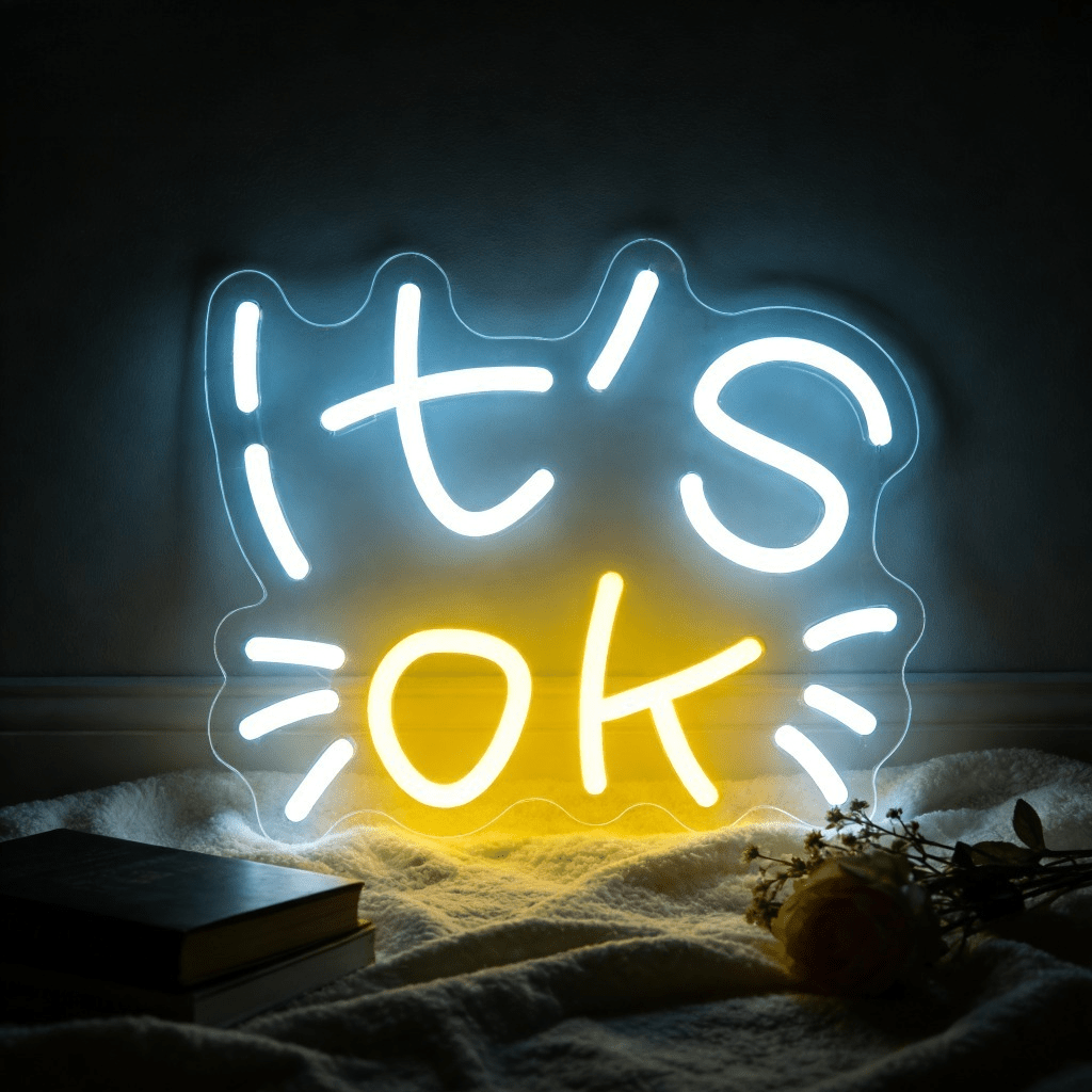 It's OK Neon Sign LED Night Li - مراجعة Ok Lighting Decor وسعره