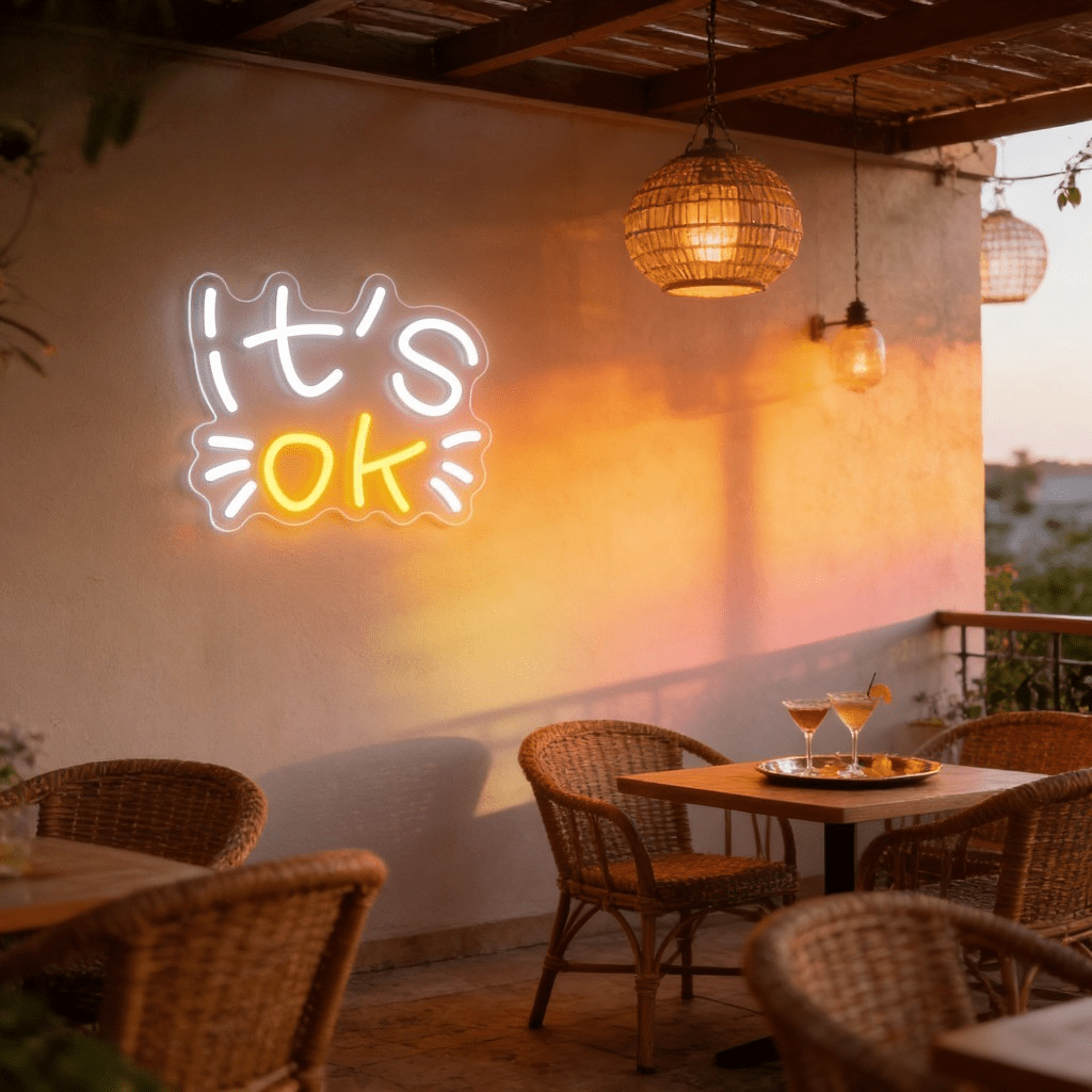 It's OK Neon Sign LED Night Li - مراجعة Ok Lighting Decor وسعره