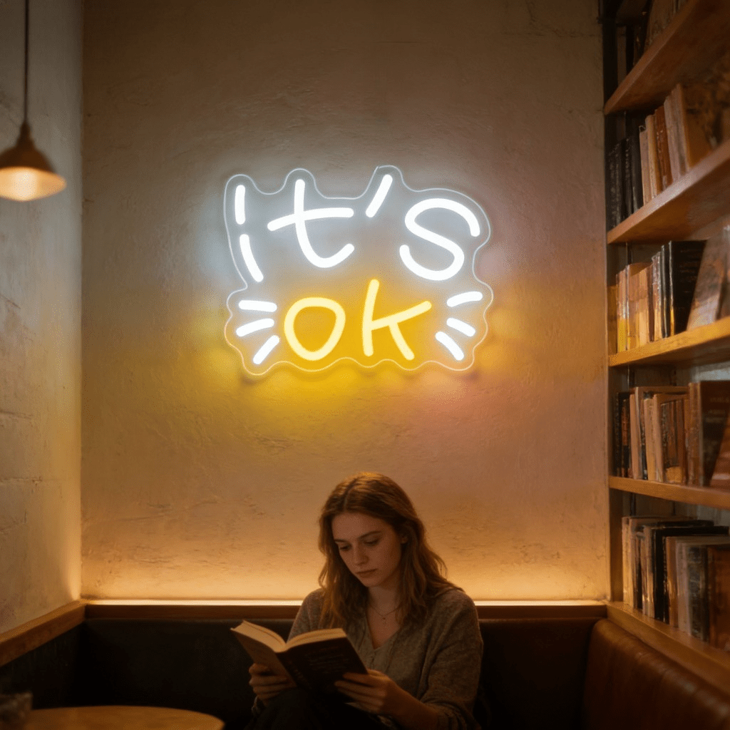 It's OK Neon Sign LED Night Li - مراجعة Ok Lighting Decor وسعره