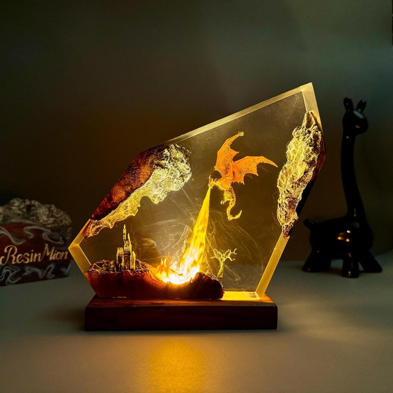 Dinosaur resin model ornaments - مراجعة Lighting Home Decor Products وسعره