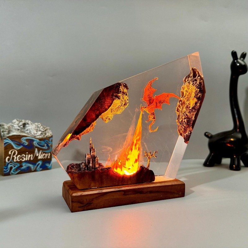 Dinosaur resin model ornaments - مراجعة Lighting Home Decor Products وسعره