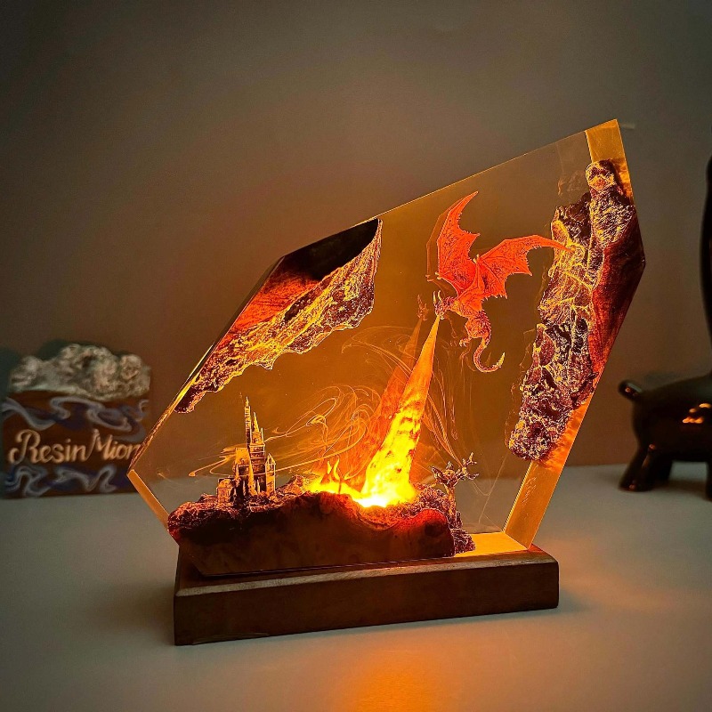 Dinosaur resin model ornaments - مراجعة Lighting Home Decor Products وسعره