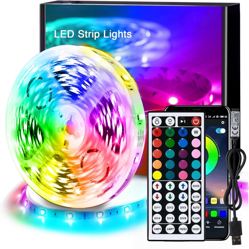 DC 5V USB LED Strip Lights APP - مراجعة Lighting Decor In Room وسعره