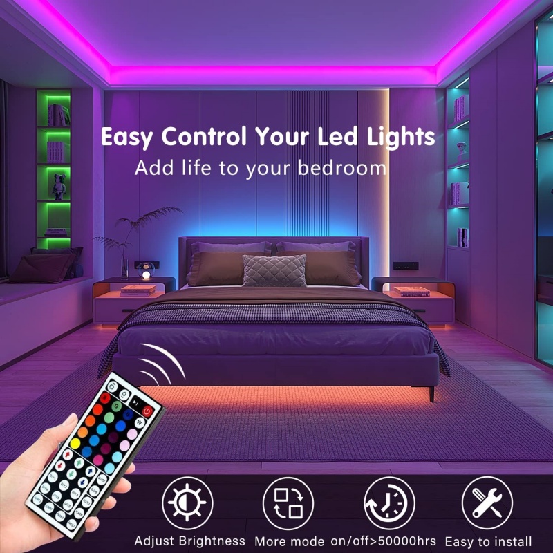 DC 5V USB LED Strip Lights APP - مراجعة Lighting Decor In Room وسعره