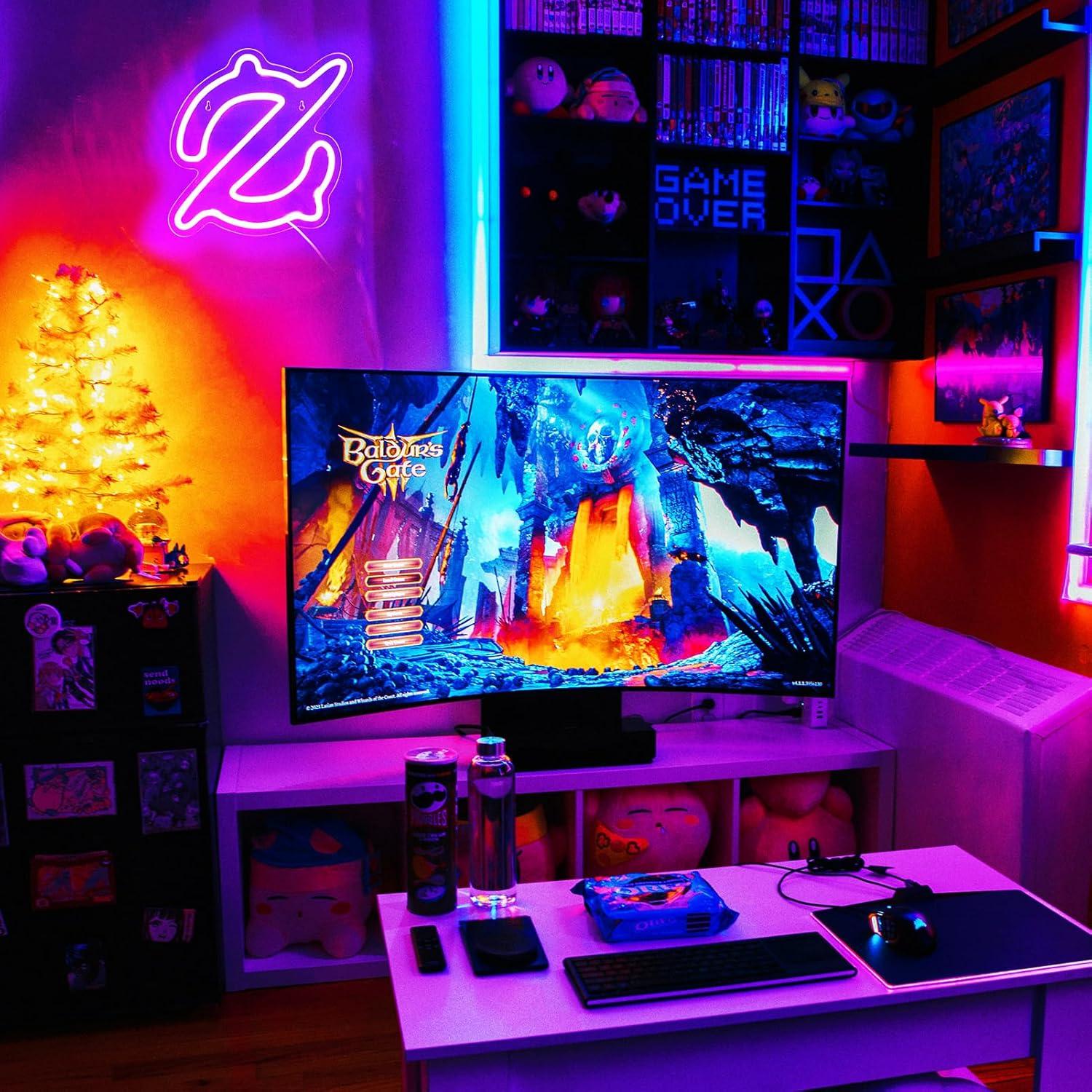 Gaming Scholar Neon Sign USB P - مراجعة Lighting Decor In Room وسعره