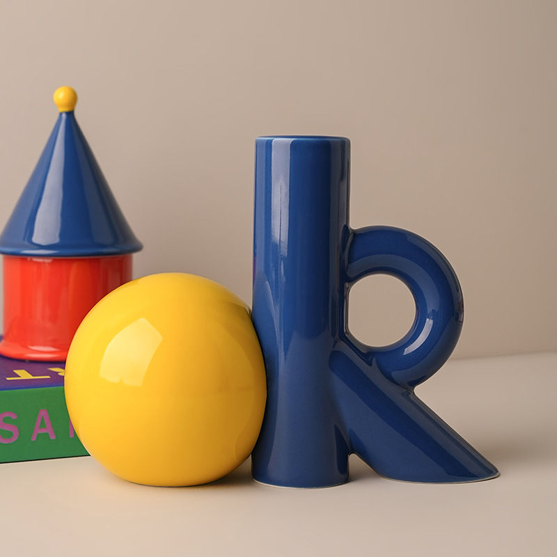 4Colors OK-Shaped Ceramic Vase - مراجعة Ok Lighting Decor وسعره