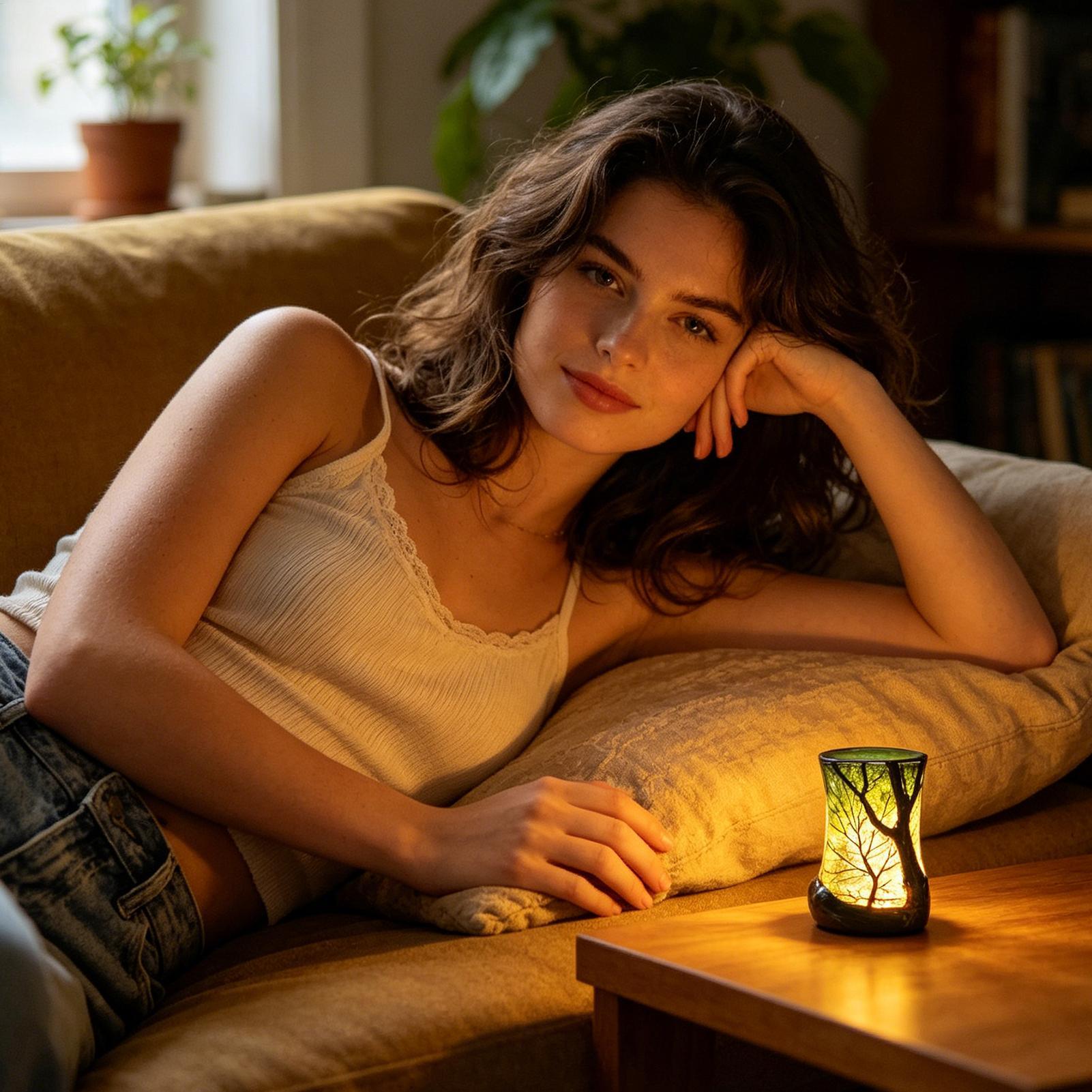 Bedside Table Lamp Forest Nigh - مراجعة Lighting Decor In Room وسعره
