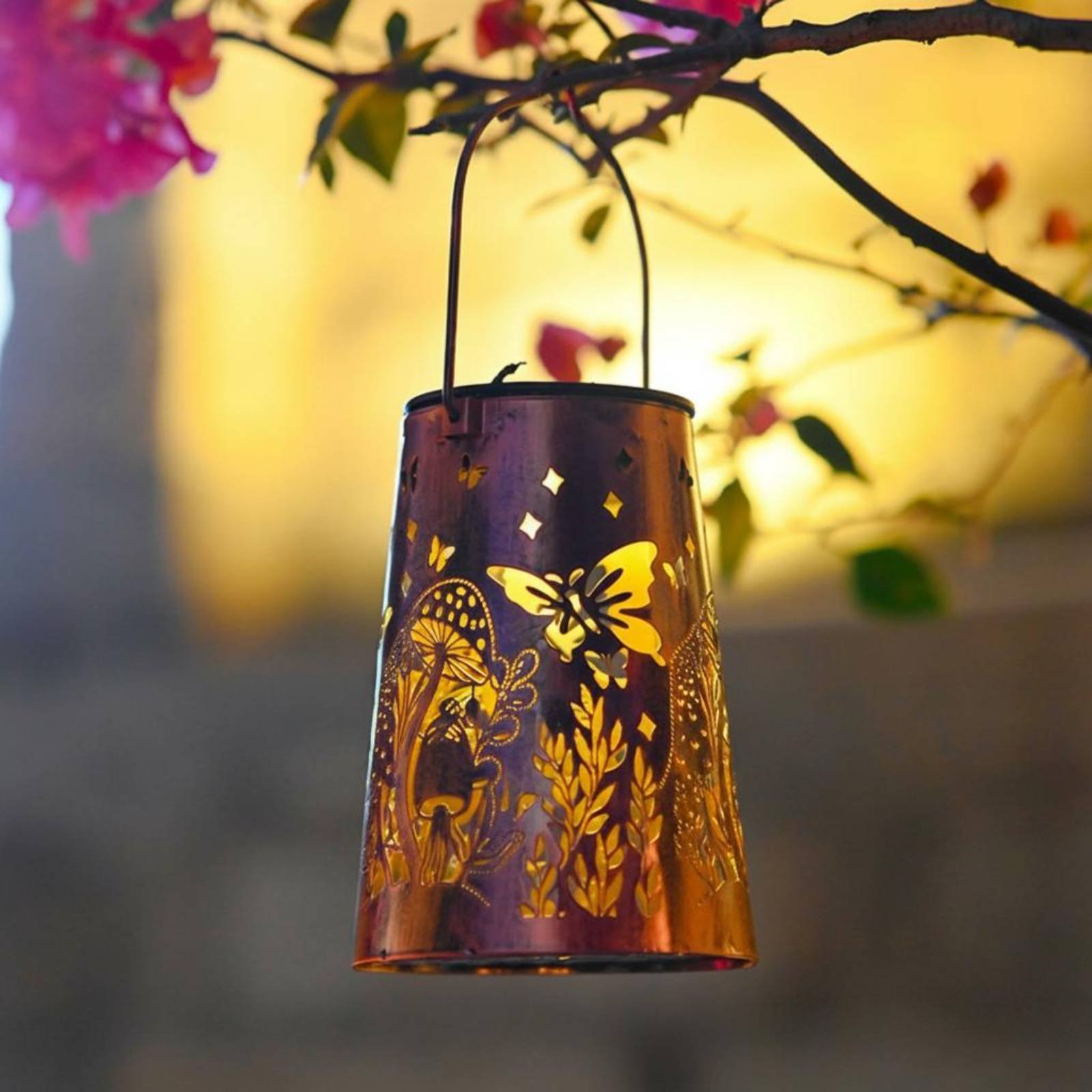 Floral Garden Lantern Pattern  - مراجعة Lighting Decor Outdoor وسعره