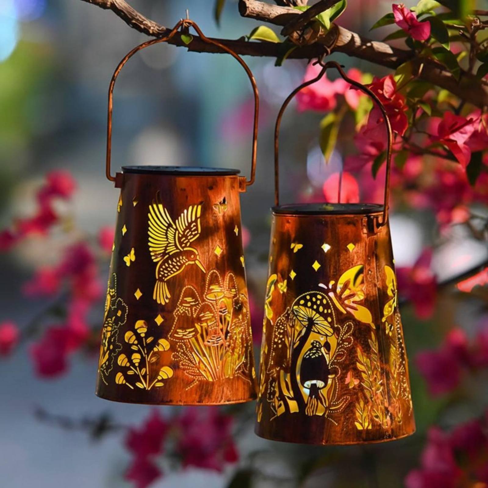 Floral Garden Lantern Pattern  - مراجعة Lighting Decor Outdoor وسعره