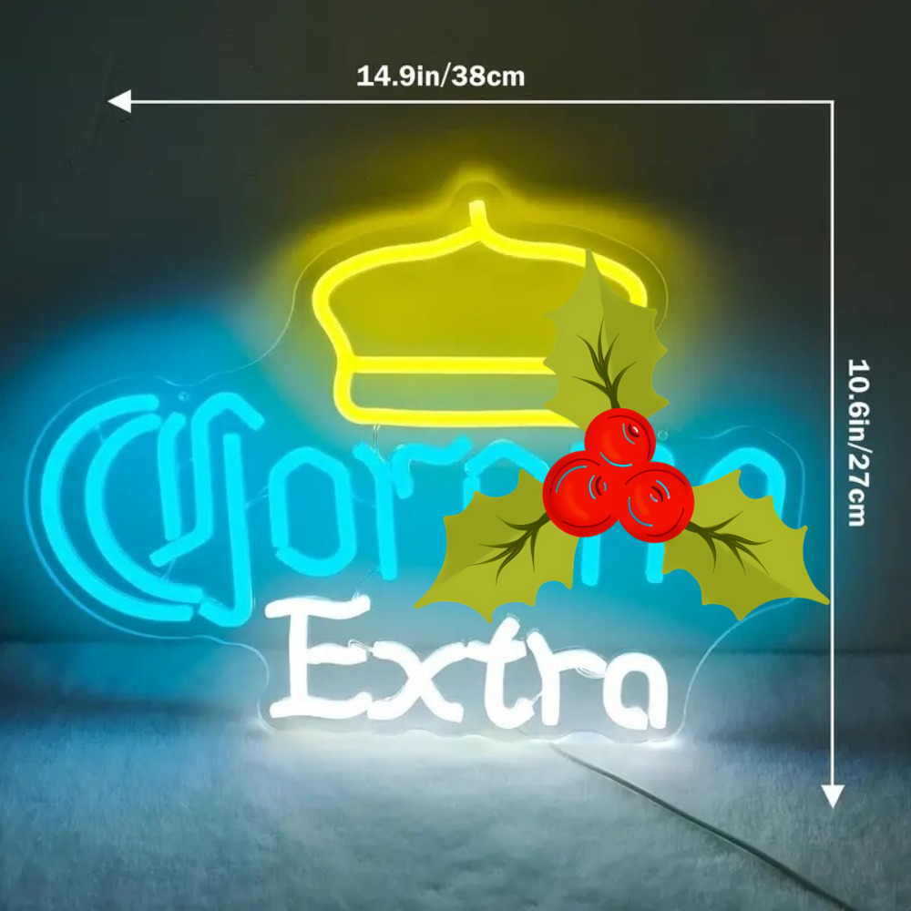 Corona Extra Neon Light Sign w - مراجعة Home Decor Lighting Brands وسعره