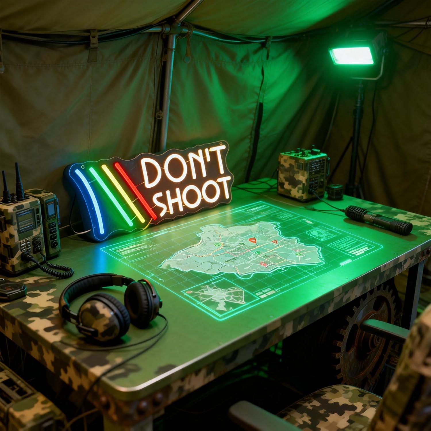 Don't Shoot Neon Sign Rainbow  - مراجعة Lighting Decor In Room وسعره
