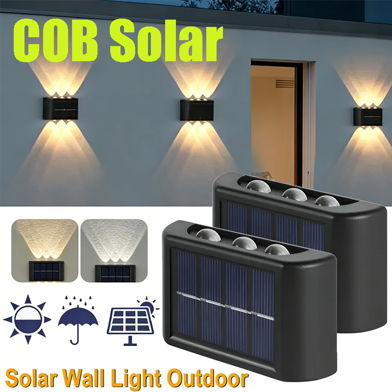 COB Solar Wall Lamp Outdoor Wa - مراجعة Lighting Decor Outdoor وسعره