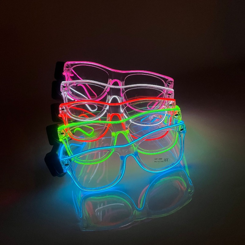 LED Glasses Transparent Frame  - مراجعة Lighting Visual وسعره