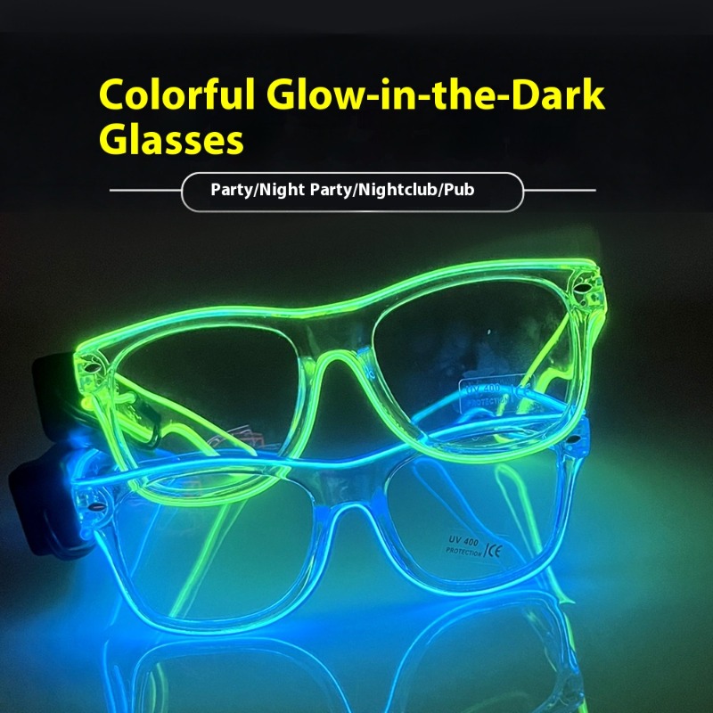 LED Glasses Transparent Frame  - مراجعة Lighting Visual وسعره