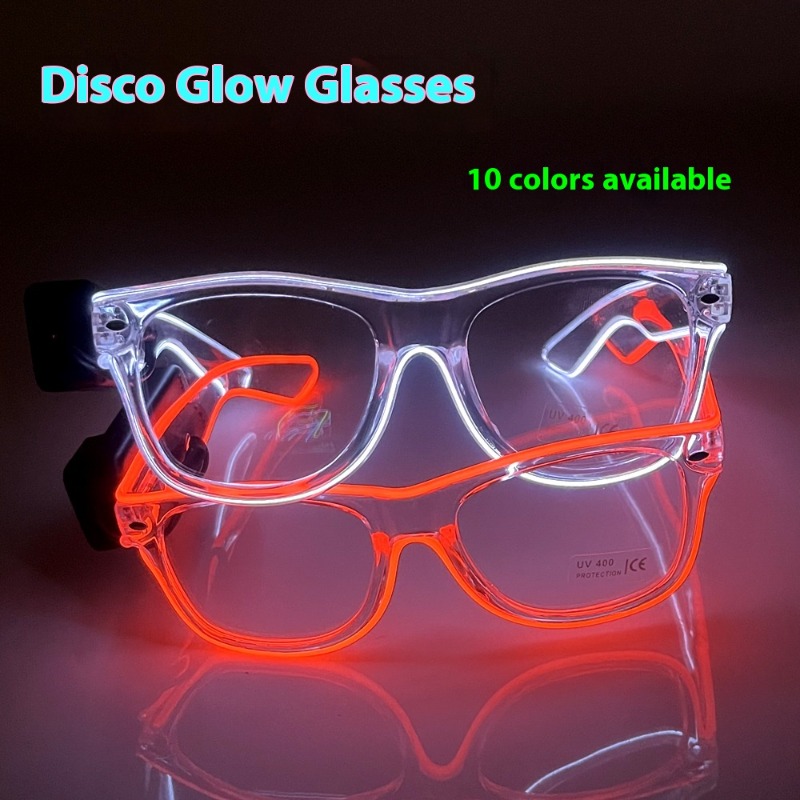 LED Glasses Transparent Frame  - مراجعة Lighting Visual وسعره