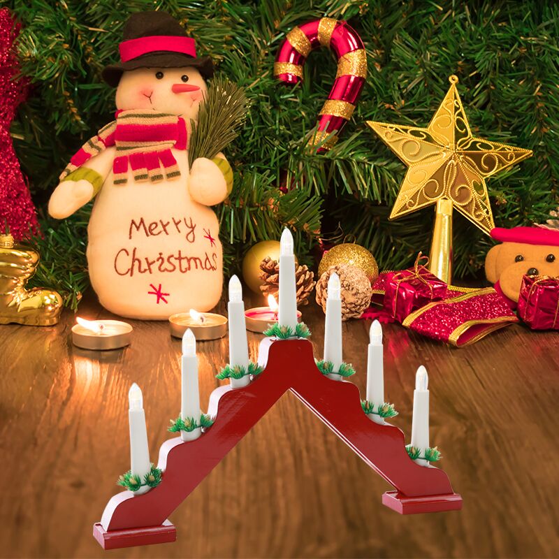 Christmas wooden candle arch l - مراجعة Lighting Decor Woodbridge وسعره
