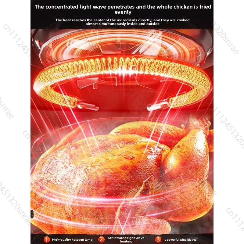 Glass Air Fryer, Household Smo - مراجعة Lighting Visual وسعره