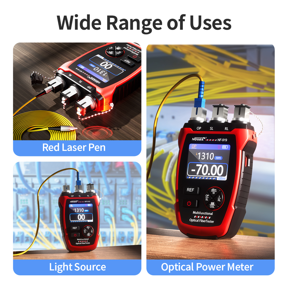 NOYAFA Fiber Optic Tester NF-9 - مراجعة Lighting Visual وسعره