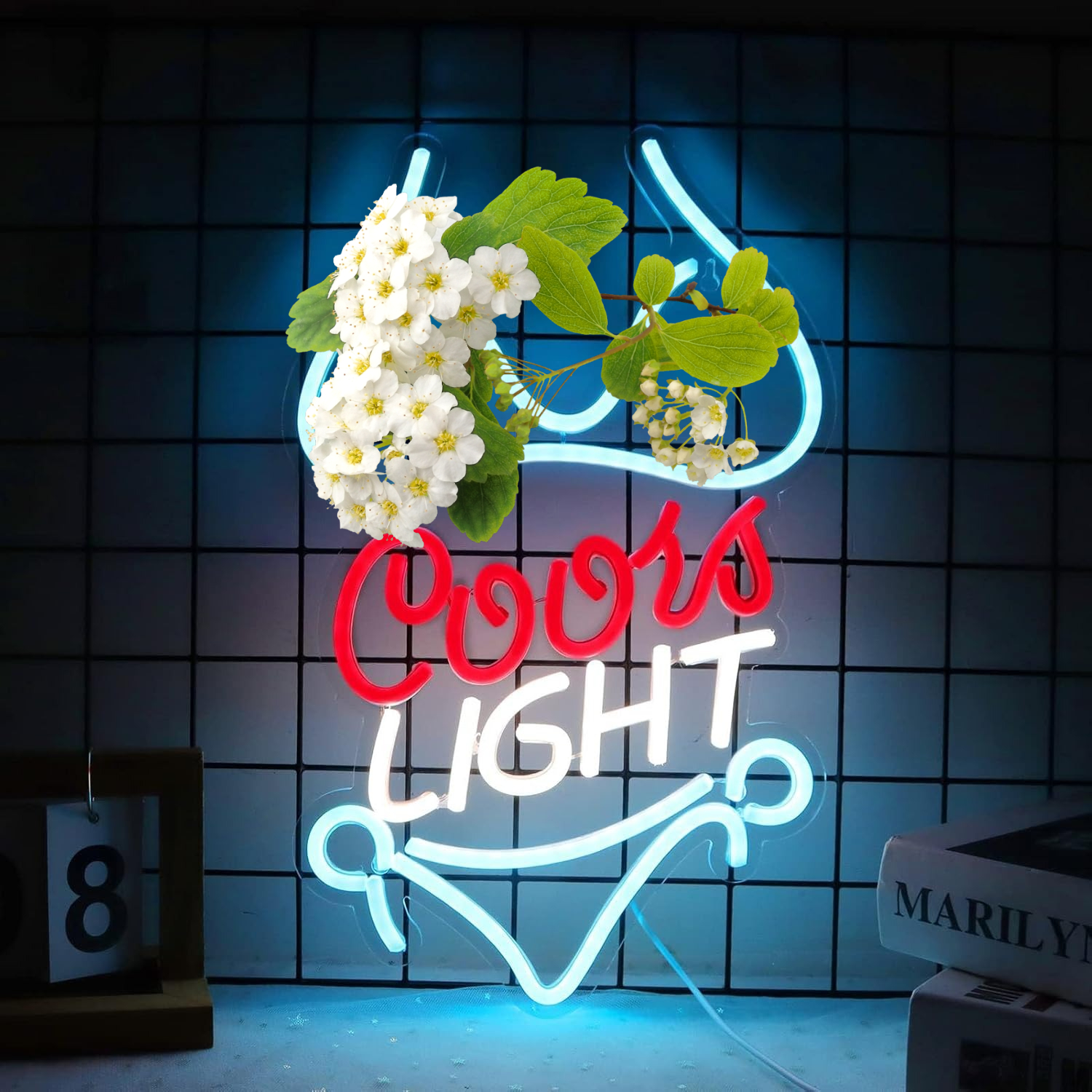 Coors Light Neon Sign LED Nigh - مراجعة Home Decor Lighting Brands وسعره