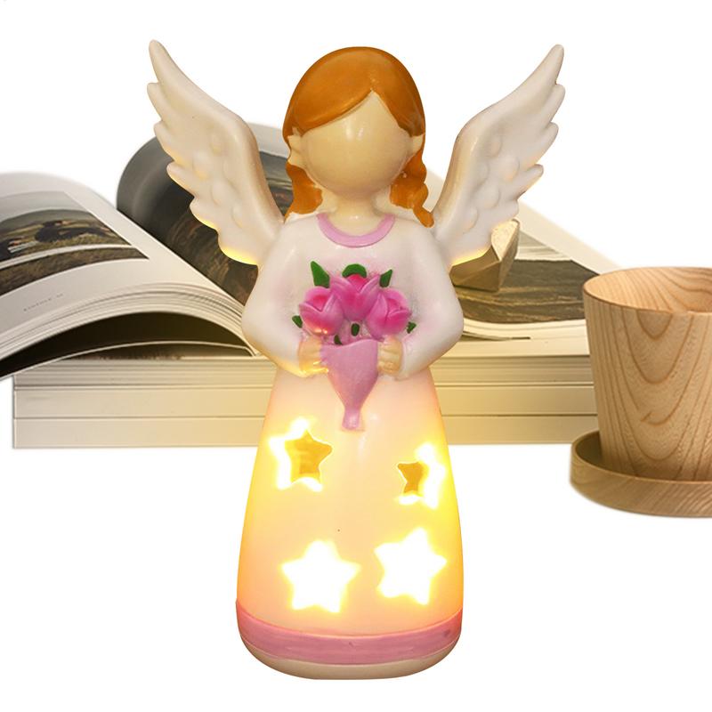 Candlestick Lamp Angel Statue  - مراجعة Room Decor Lighting Lamp وسعره