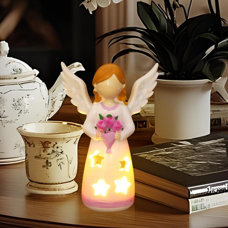 Candlestick Lamp Angel Statue  - مراجعة Room Decor Lighting Lamp وسعره