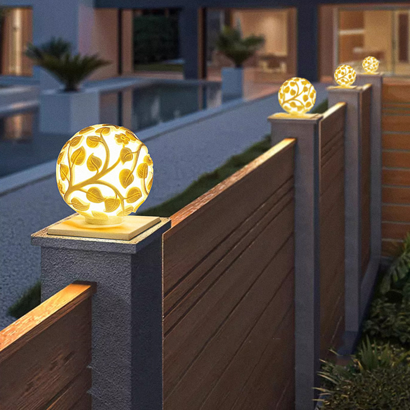 Outdoor column lights solar LE - مراجعة Lighting Decor Outdoor وسعره