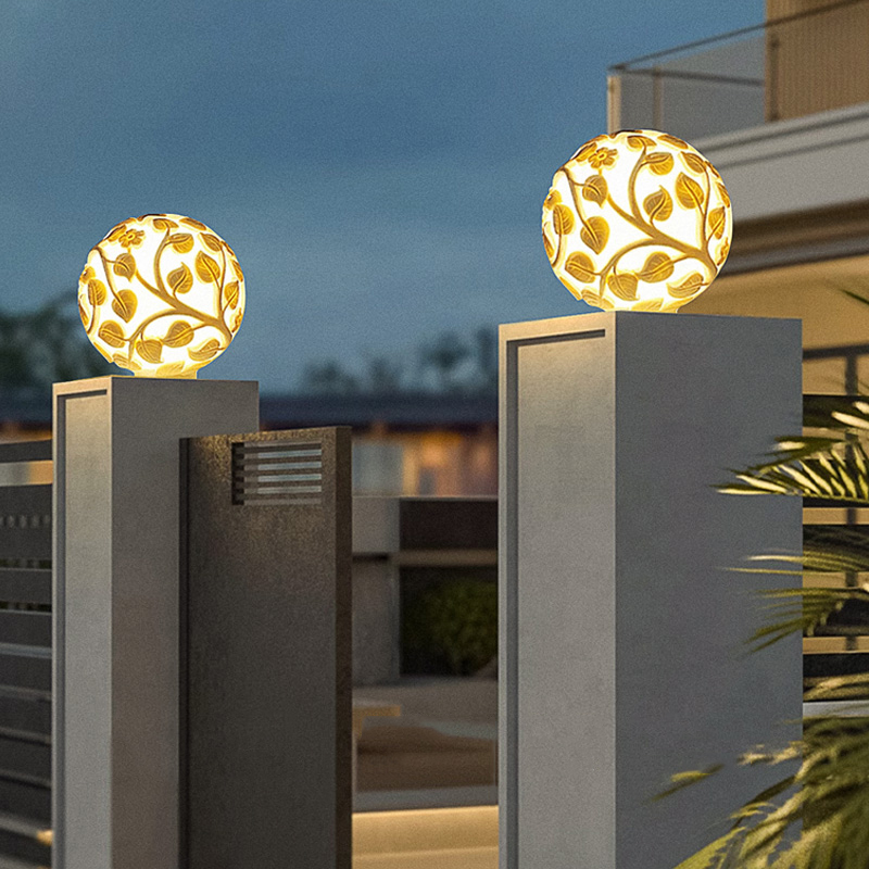 Outdoor column lights solar LE - مراجعة Lighting Decor Outdoor وسعره
