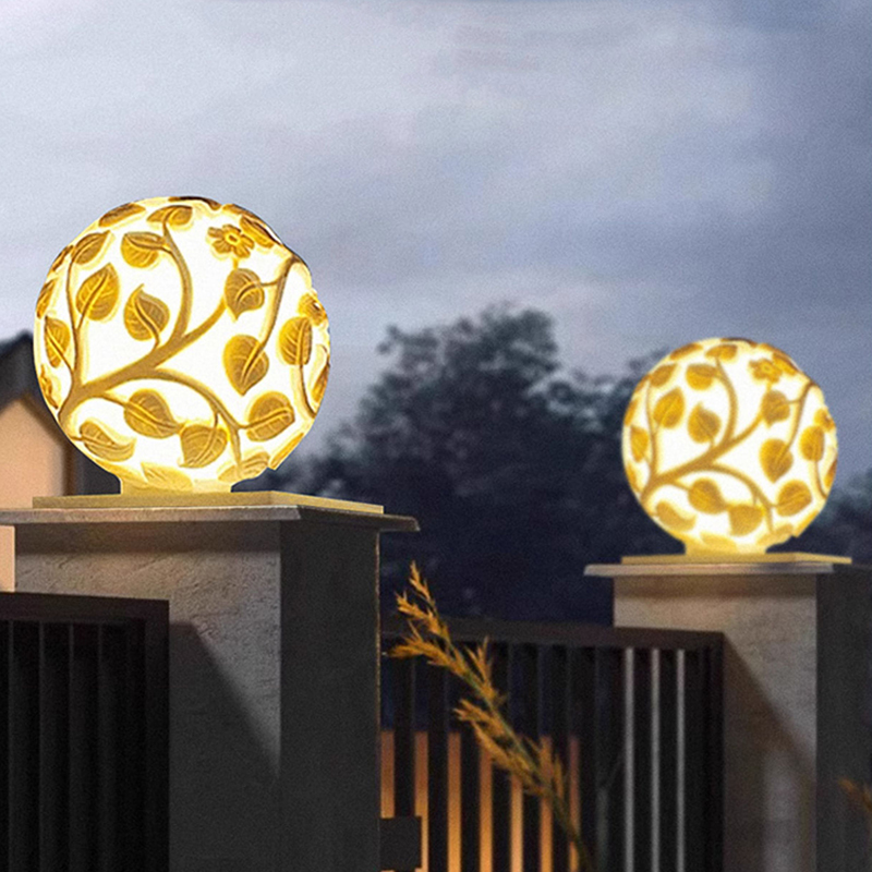Outdoor column lights solar LE - مراجعة Lighting Decor Outdoor وسعره