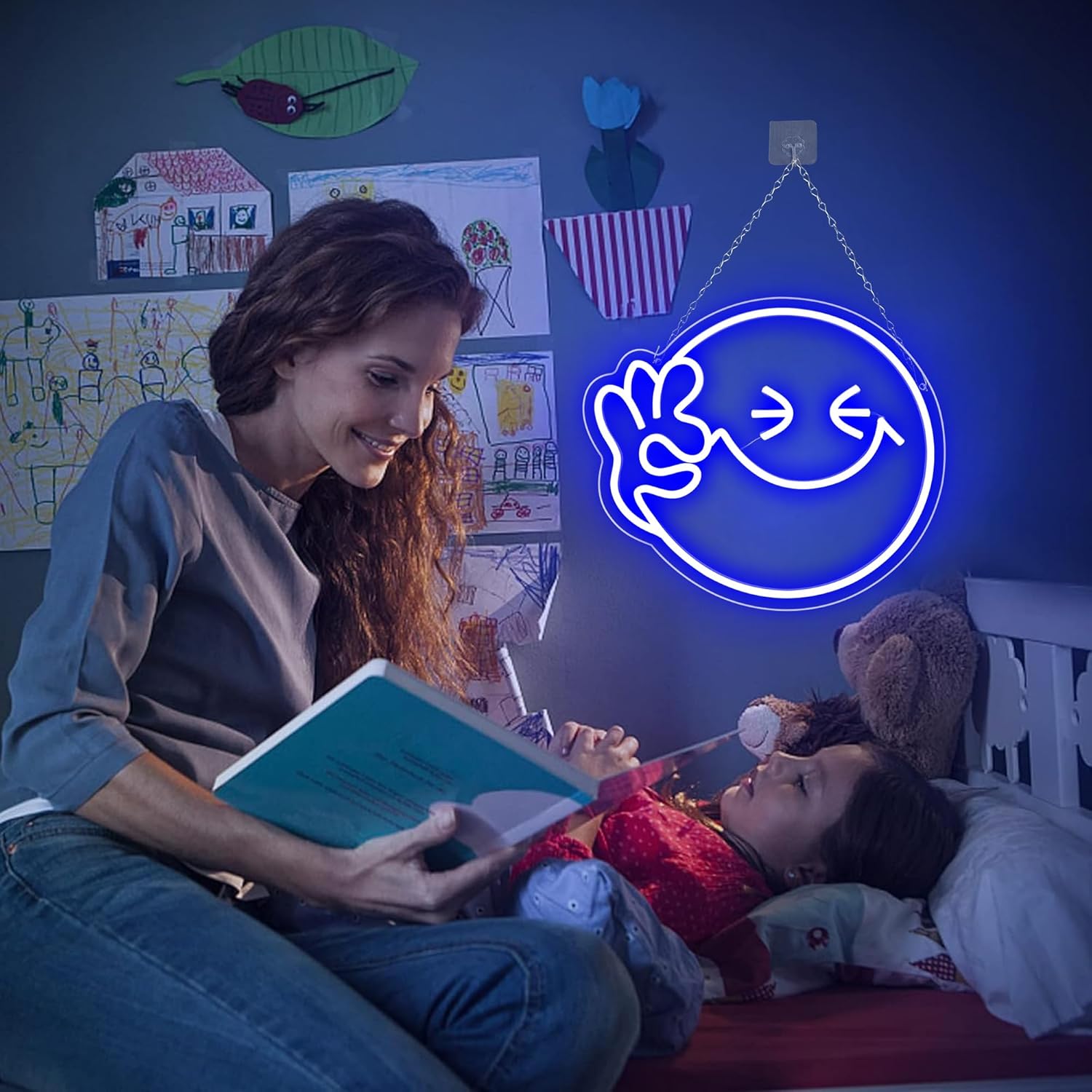 Emoji Smile OK  Neon Sign USB  - مراجعة Ok Lighting Decor وسعره