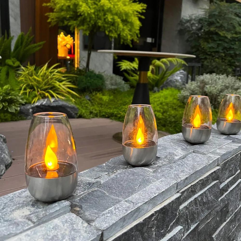 LED Solar Candles Light Flamel - مراجعة Room Decor Lighting Lamp وسعره