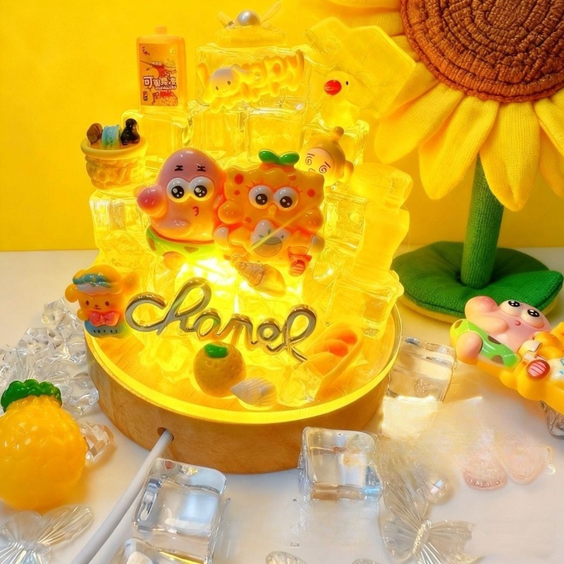 SpongeBo Patrick Star DIY Mini - مراجعة Lighting Home Decor Products وسعره