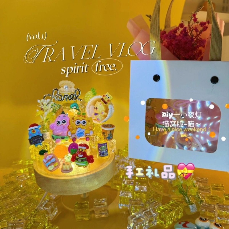 SpongeBo Patrick Star DIY Mini - مراجعة Lighting Home Decor Products وسعره