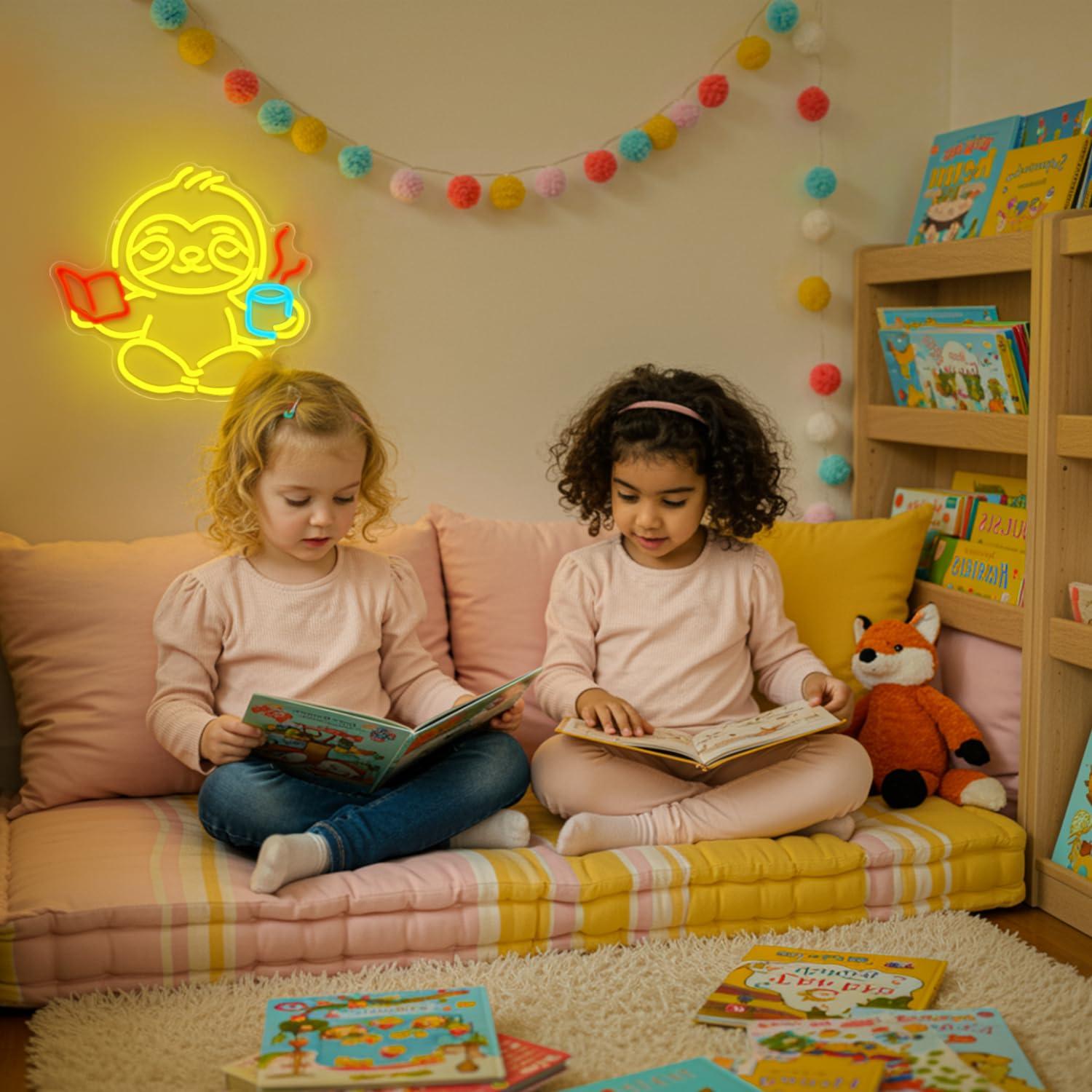 Sloth Neon Sign USB Dimmable L - مراجعة Lighting Decor In Room وسعره