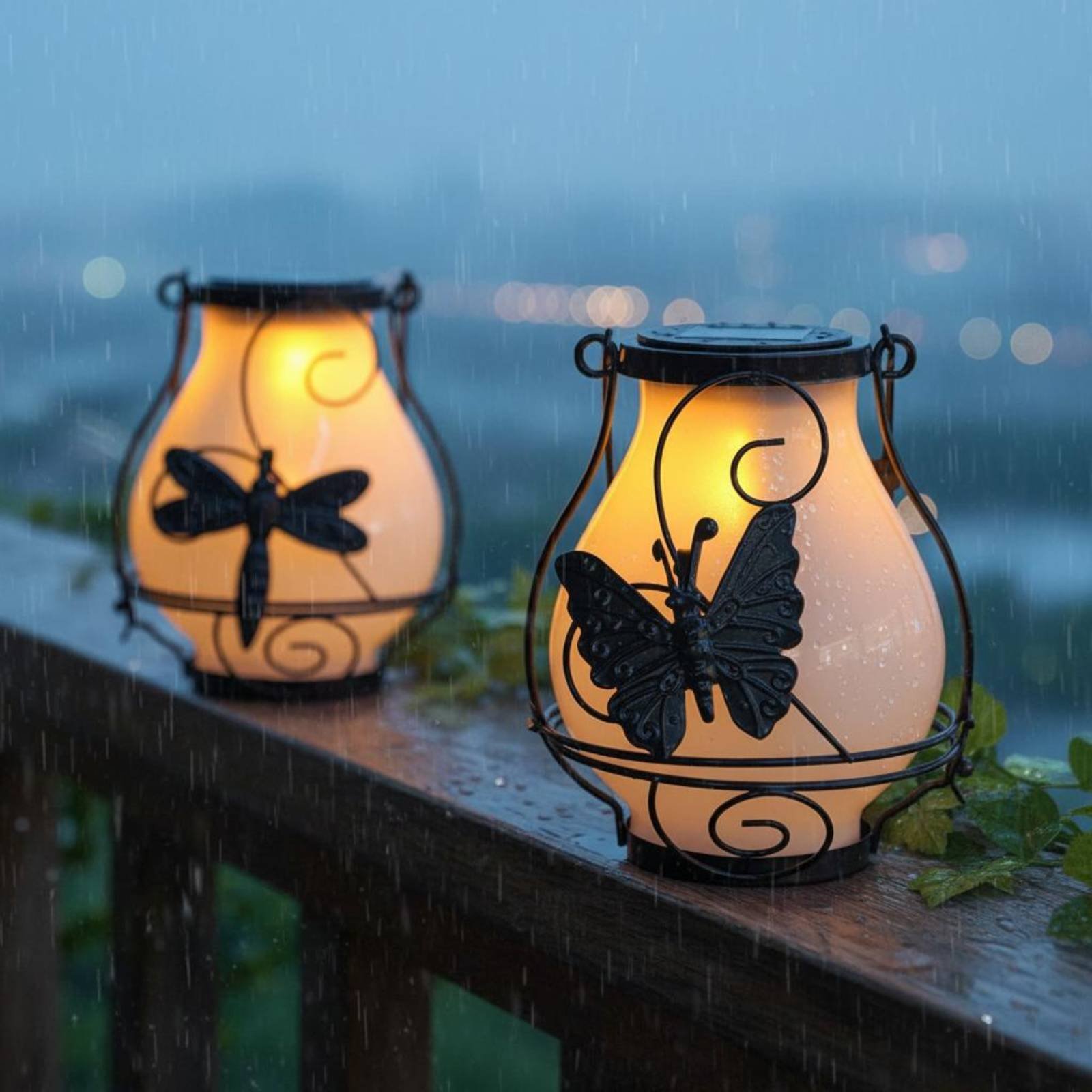 Solar Butterfly Lantern Waterp - مراجعة Lighting Decor Outdoor وسعره