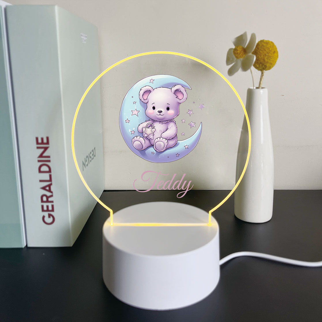 1pc Personalize Custom Moon be - مراجعة Room Decor Lighting Lamp وسعره