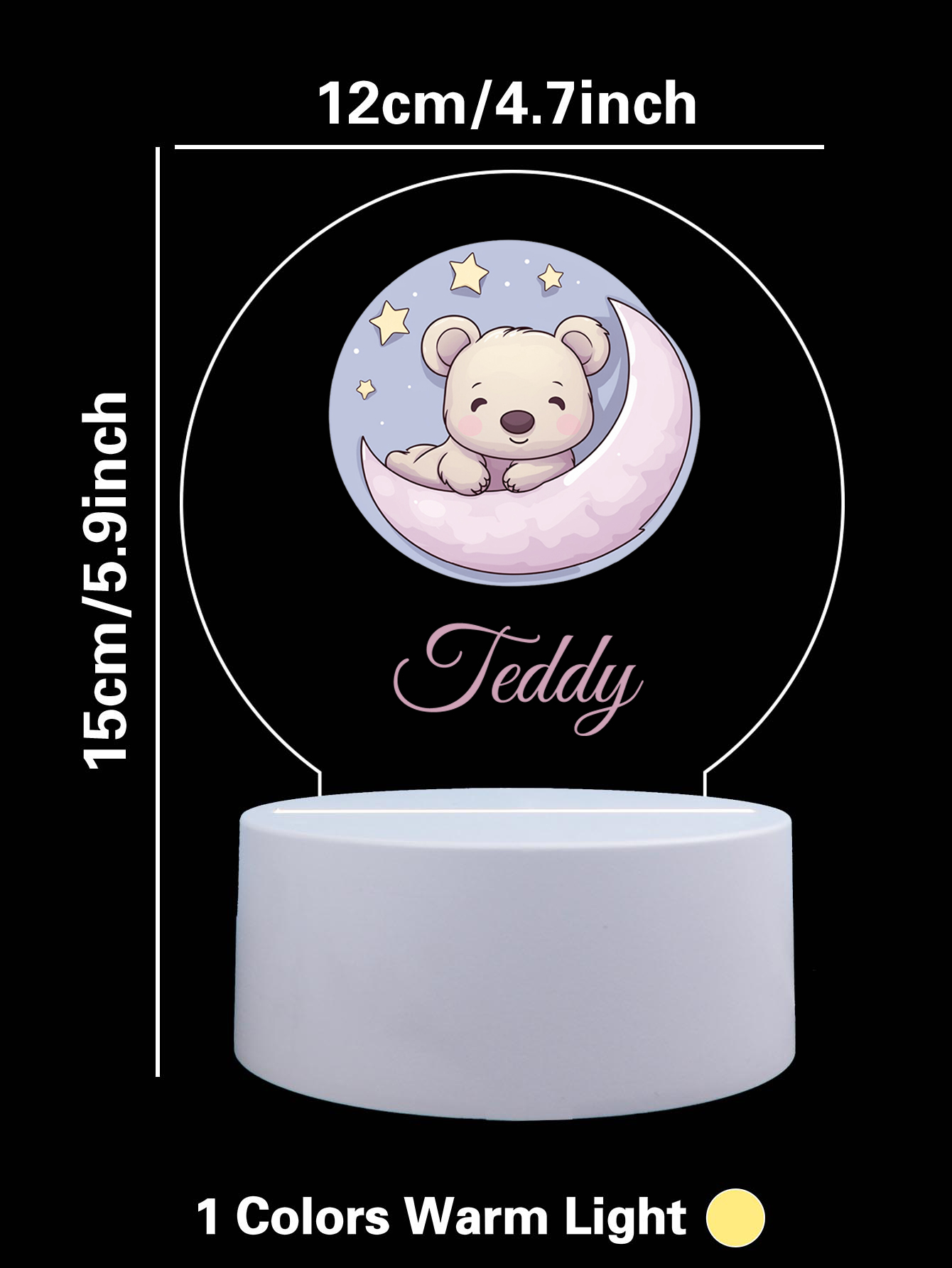 1pc Personalize Custom Moon be - مراجعة Room Decor Lighting Lamp وسعره