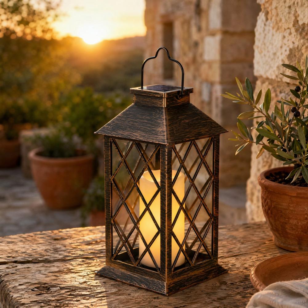 Retro Solar Lantern, Outdoor S - مراجعة Lighting Decor Outdoor وسعره