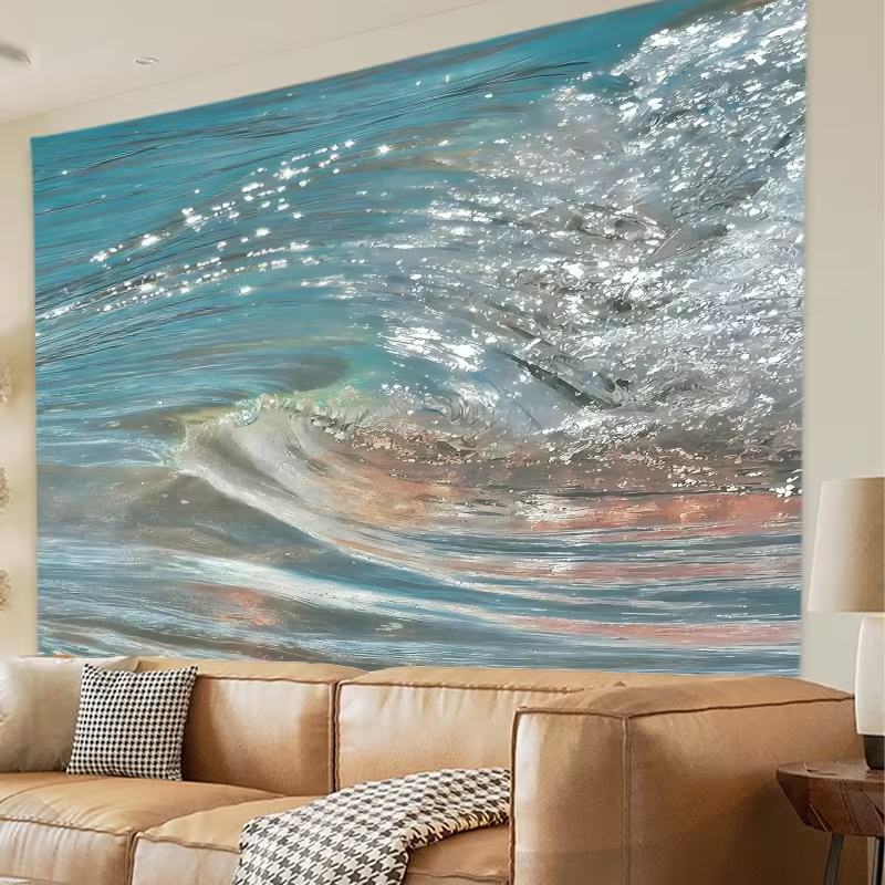 VIKAMA Oil Painting Style Wave - مراجعة Lighting Home Decor Products وسعره