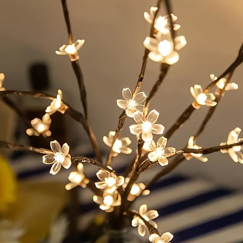 1/2PC 20LED Cherry Blossom Tre - مراجعة Lighting Decor Outdoor وسعره