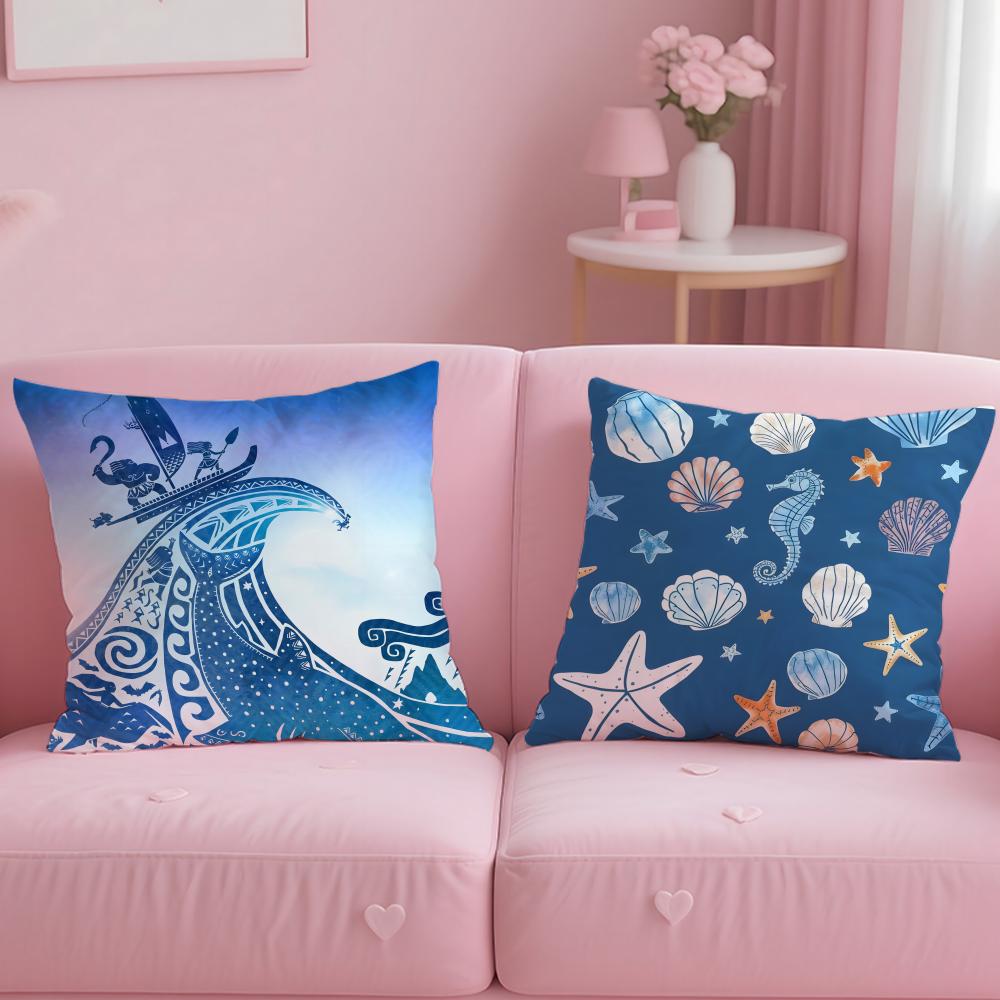 Light blue ocean ripple Cushio - مراجعة Lighting Decor And Beyond وسعره
