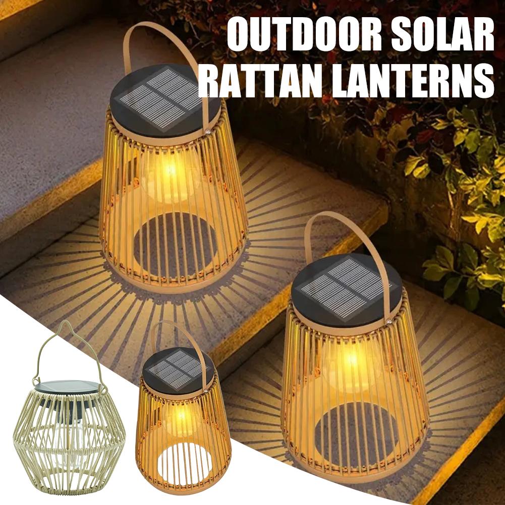 IP65 Waterproof Solar Rattan L - مراجعة Lighting Decor Outdoor وسعره