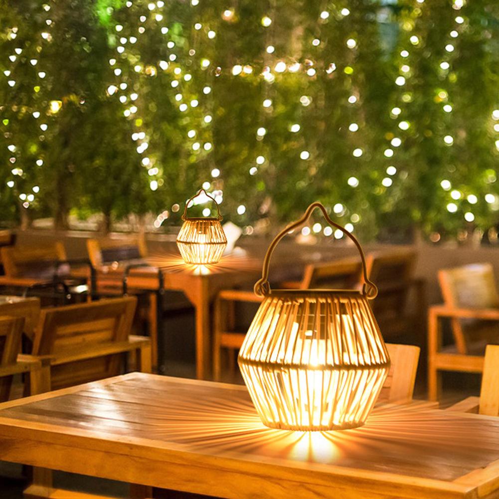 IP65 Waterproof Solar Rattan L - مراجعة Lighting Decor Outdoor وسعره
