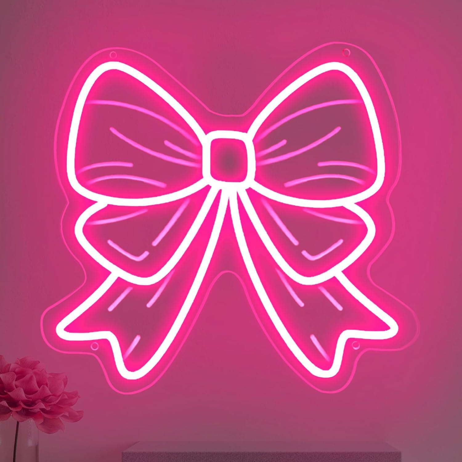 Bow Neon Signs USB Dimmable LE - مراجعة Lighting Decor In Room وسعره